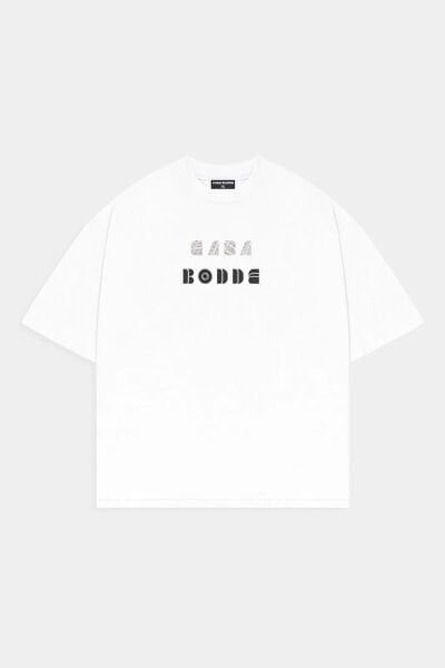 Hologram Baskılı Basic Unisex Tişört1