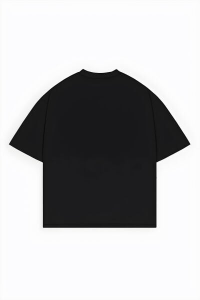 Yüksek Üçgen Efekt Baskılı Basic Unisex Tişört1