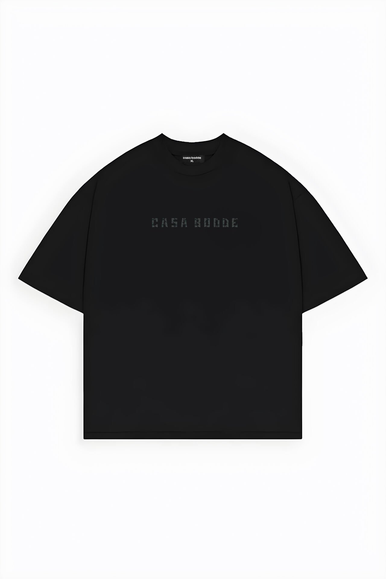 Yüksek Üçgen Efekt Baskılı Basic Unisex Tişört1
