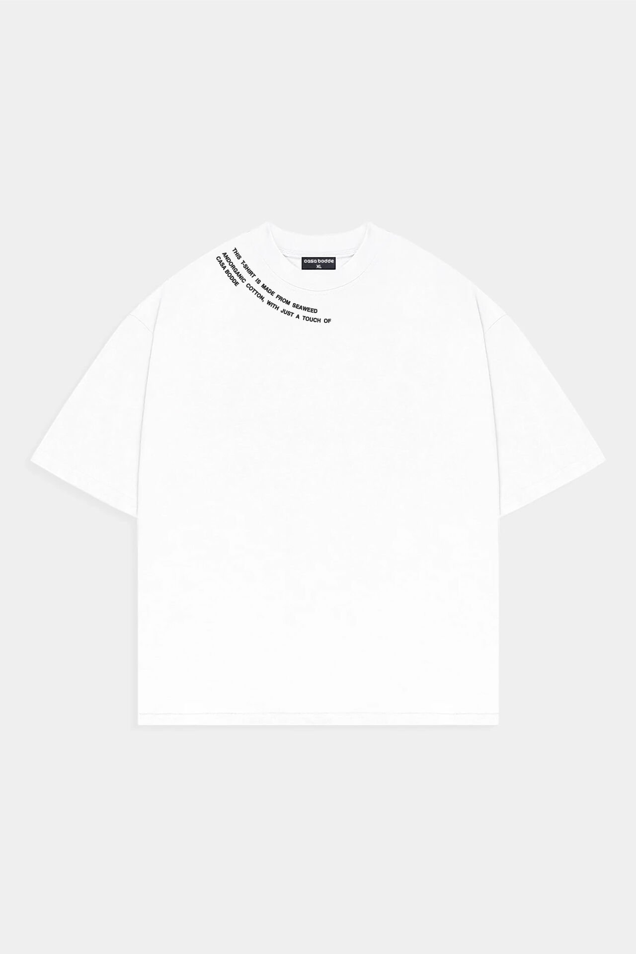 Yaka Baskılı Basic Unisex Tişört