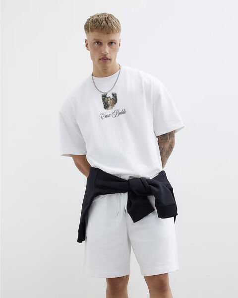 Mozaik Baskılı Unisex Tişört1