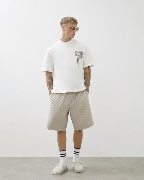 Etnik Baskılı Basic Unisex Tişört1