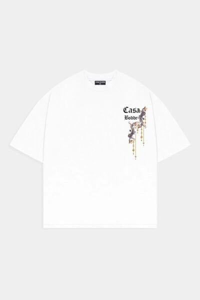 Etnik Baskılı Basic Unisex Tişört1