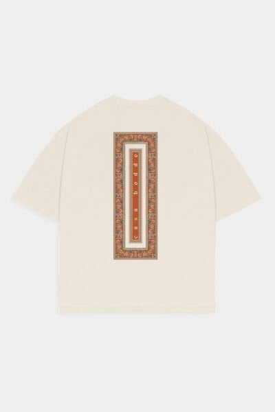 Halı Deseni Baskılı Unisex Tişört1